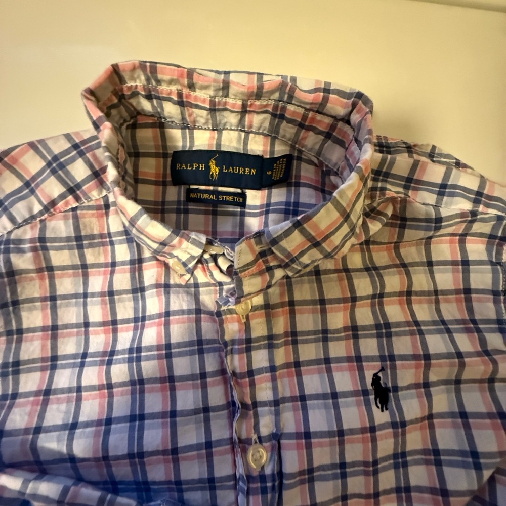 Boys Ralph Lauren Polo dress shirt size 6 EUC - Picture 4 of 6